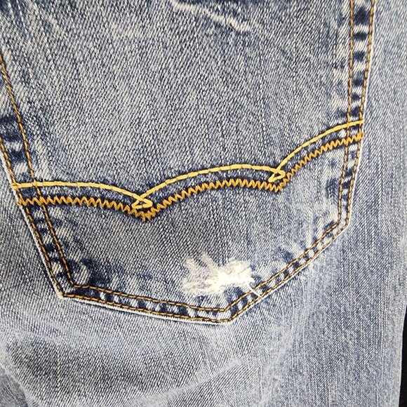American Eagle Outfitters Distressed Original Bootcut Mens Jeans 30/32 Fit 33/32 - Picture 10 of 16